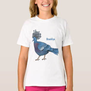 Camiseta Ilustracion de personalizado de ave de pichón coro