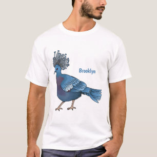 Camiseta Ilustracion de personalizado de ave de pichón coro