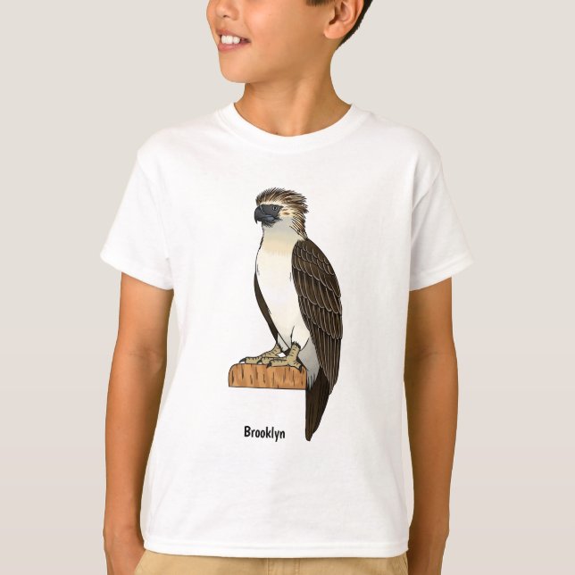 Camiseta Ilustracion de personalizado de aves águilas de Fi (Anverso)