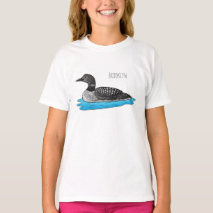 Camiseta Ilustracion de personalizado de aves de Loon