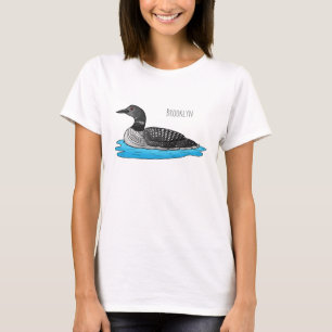 Camiseta Ilustracion de personalizado de aves de Loon