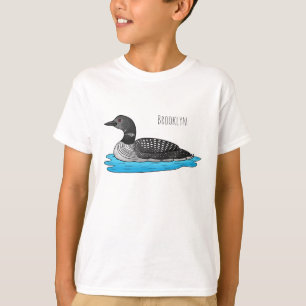Camiseta Ilustracion de personalizado de aves de Loon