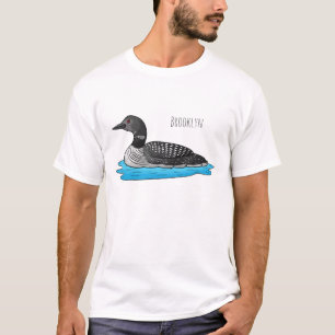 Camiseta Ilustracion de personalizado de aves de Loon