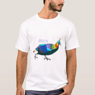 Camiseta Ilustracion de personalizado de aves monales del H