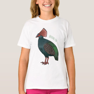 Camiseta Ilustracion de personalizado de aves perdigianas e