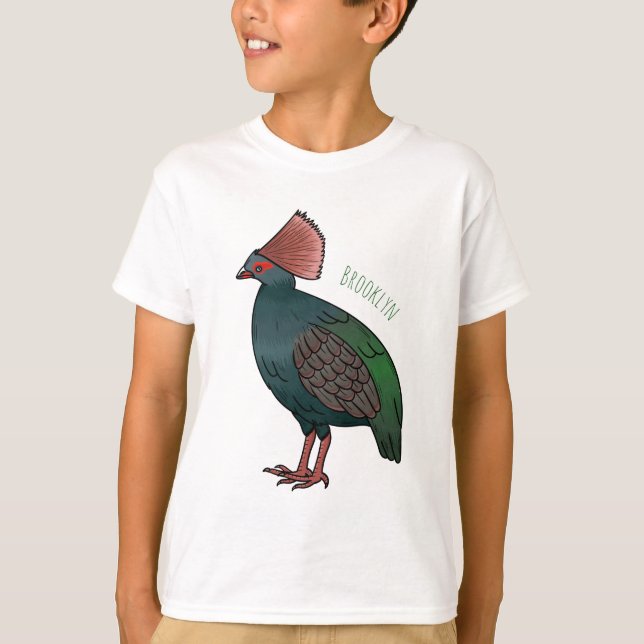 Camiseta Ilustracion de personalizado de aves perdigianas e (Anverso)