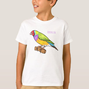 Camiseta Ilustracion de personalizado de aves silvestres de