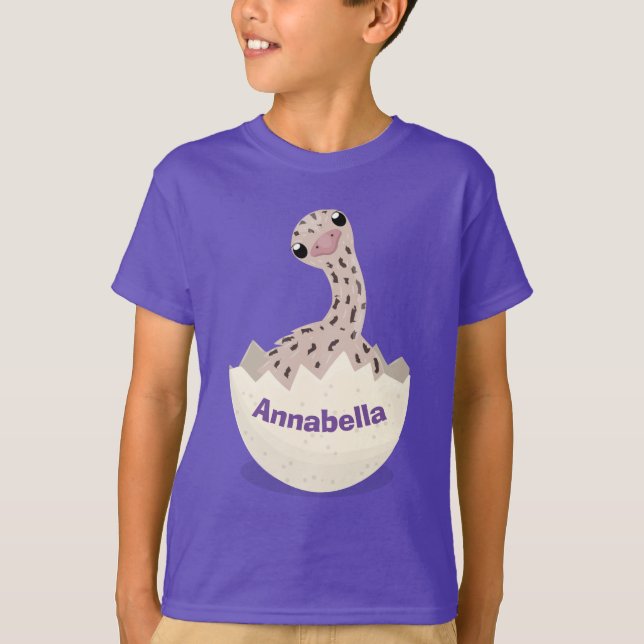 Camiseta Ilustracion de personalizado de avestruz de bebé (Anverso)