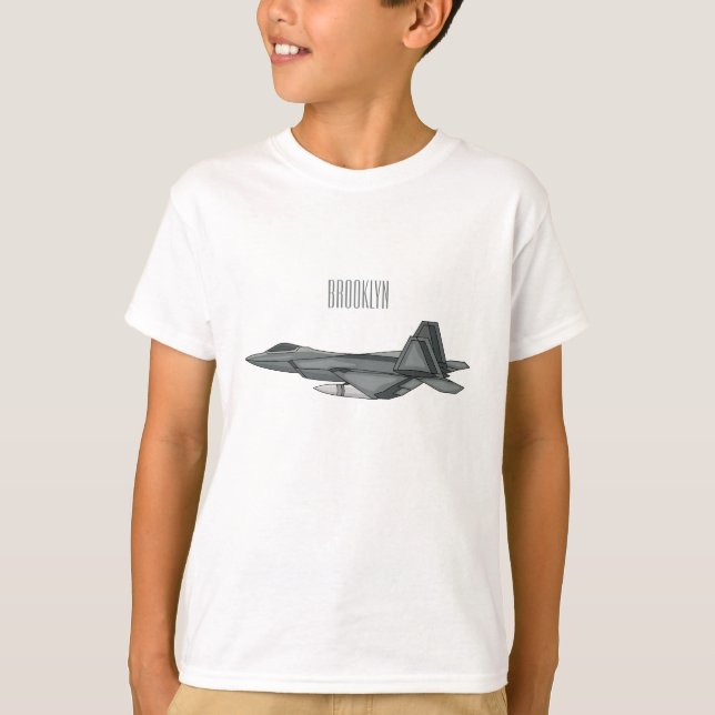 Camiseta Ilustracion de personalizado de aviones de combate (Anverso)