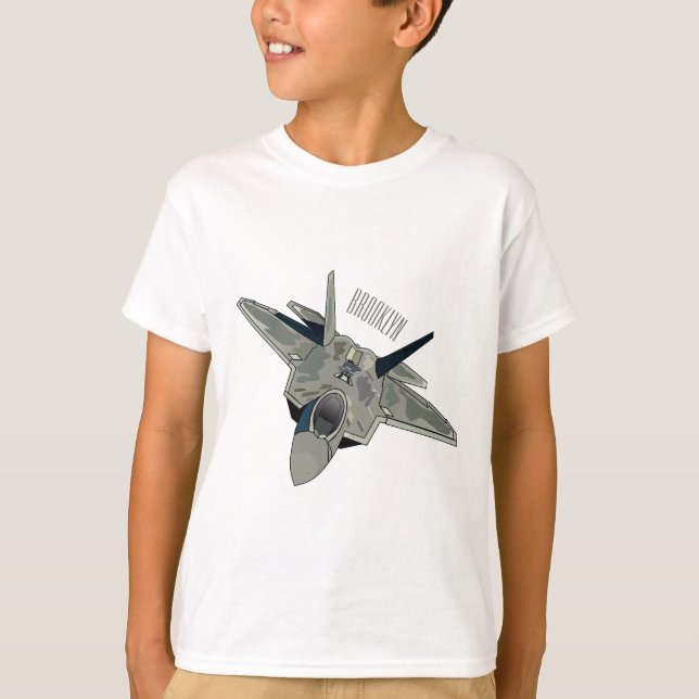 Camiseta Ilustracion de personalizado de aviones de combate (Anverso)