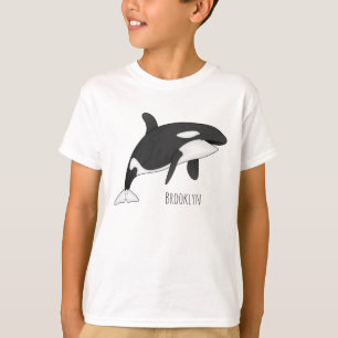 Camiseta Ilustracion de personalizado de ballenas asesina