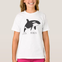 Ilustracion de personalizado de ballenas asesina