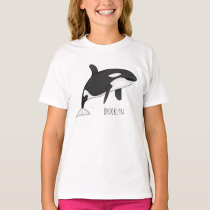 Camiseta Ilustracion de personalizado de ballenas asesina