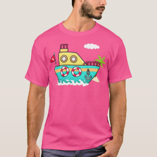 Camiseta Ilustracion de Personalizado de barcos