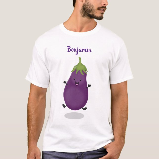 Camiseta Ilustracion de personalizado de berenjenas de bere (Anverso)