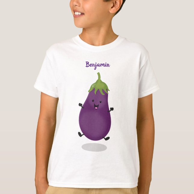 Camiseta Ilustracion de personalizado de berenjenas de bere (Anverso)