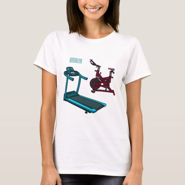 Camiseta Ilustracion de personalizado de bicicletas de hila (Anverso)