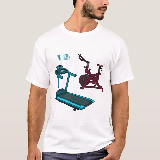 Camiseta Ilustracion de personalizado de bicicletas de hila (Anverso)