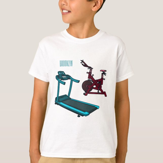 Camiseta Ilustracion de personalizado de bicicletas de hila (Anverso)