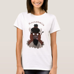 Camiseta Ilustracion de personalizado de bisontes búfalos d