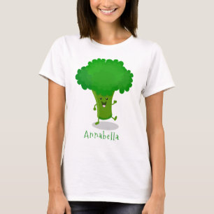Camiseta Ilustracion de personalizado de brócoli de baile c