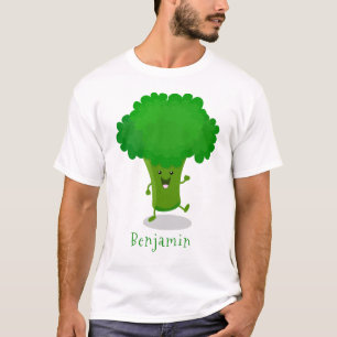 Camiseta Ilustracion de personalizado de brócoli de baile c