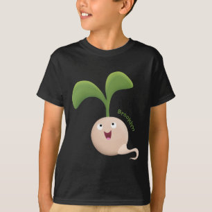 Camiseta Ilustracion de personalizado de brote de semillas