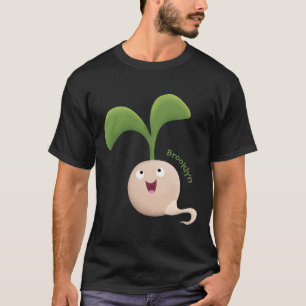 Camiseta Ilustracion de personalizado de brote de semillas 