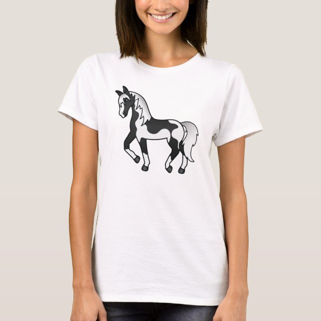 Camiseta Ilustracion de Personalizado de caballos de trote  (Anverso)