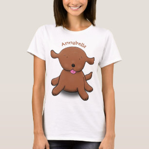 Camiseta Ilustracion de personalizado de cachorro alegre