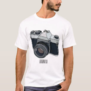 Camiseta Ilustracion de personalizado de cámara de cine