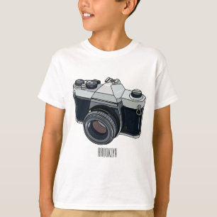 Camiseta Ilustracion de personalizado de cámara de cine