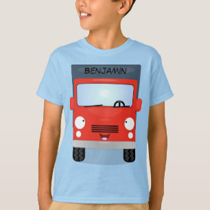 Camiseta Ilustracion de personalizado de camión de kawaii r