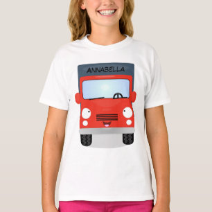 Camiseta Ilustracion de personalizado de camión de kawaii r