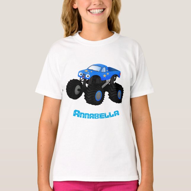 Camiseta Ilustracion de personalizado de camión monstruoso  (Anverso)