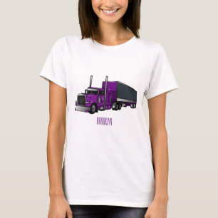 Camiseta Ilustracion de personalizado de camiones semirremo