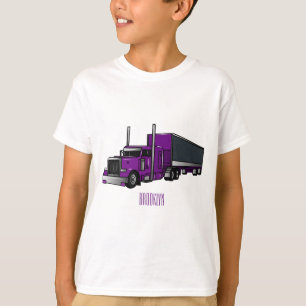 Camiseta Ilustracion de personalizado de camiones semirremo