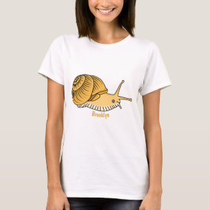 Camiseta Ilustracion de personalizado de caracol amarillo