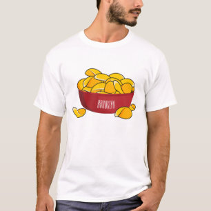 Camiseta Ilustracion de personalizado de chips de papa