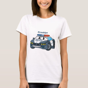 Camiseta Ilustracion de personalizado de coche de policía f