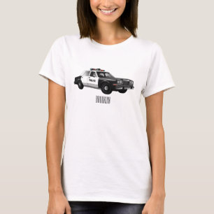 Camiseta Ilustracion de personalizado de coches de policía