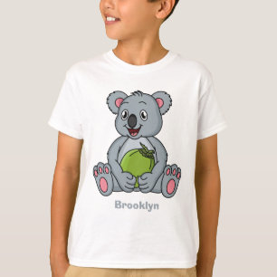 Camiseta Ilustracion de personalizado de coco y koala cuta