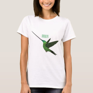 Camiseta Ilustracion de personalizado de colibrí con moto d