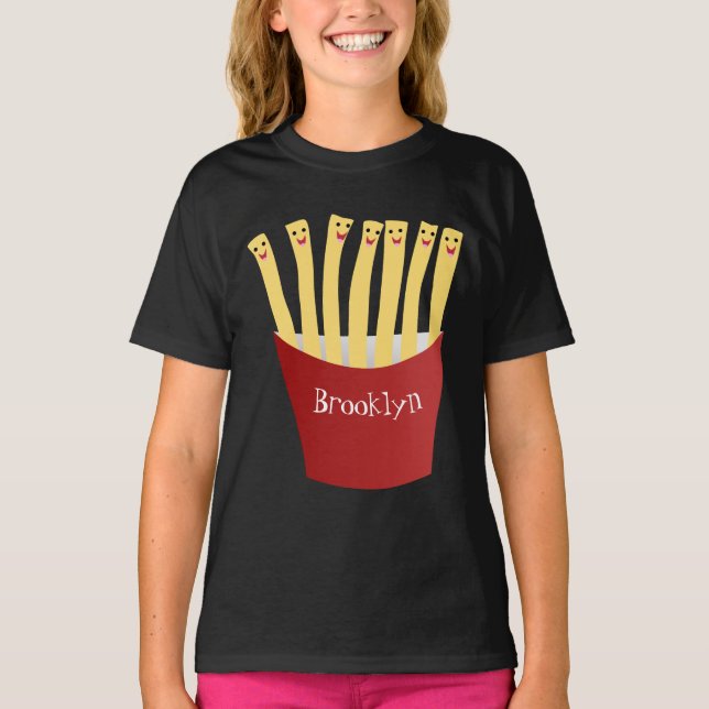 Camiseta Ilustracion de personalizado de comida rápida de p (Anverso)