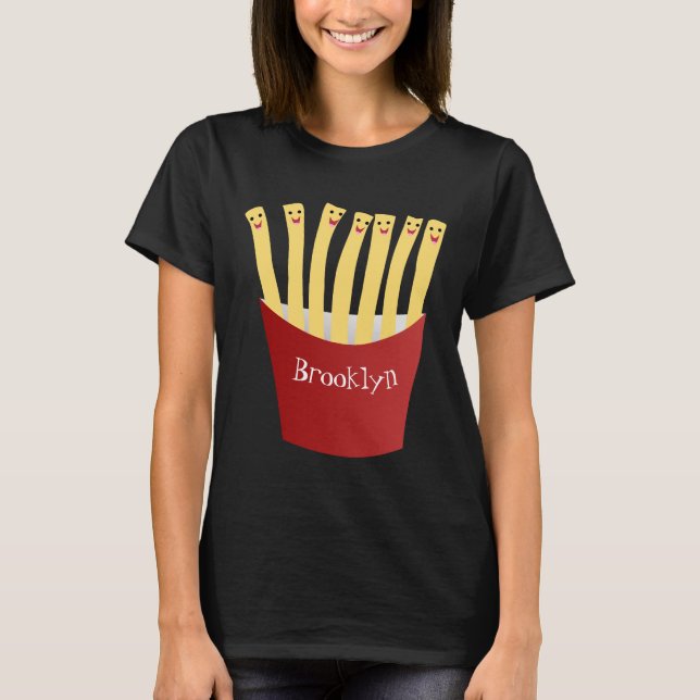 Camiseta Ilustracion de personalizado de comida rápida de p (Anverso)