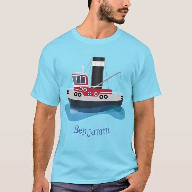 Camiseta Ilustracion de personalizado de embarcaciones de a (Anverso)
