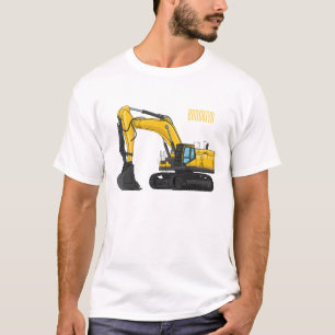 Camiseta Ilustracion de personalizado de excavadora de rast