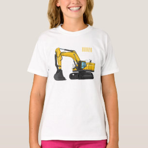 Camiseta Ilustracion de personalizado de excavadora de rast
