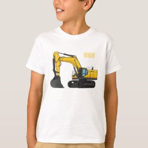 Camiseta Ilustracion de personalizado de excavadora de rast