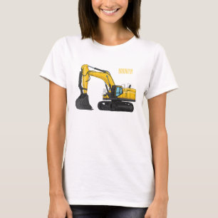 Camiseta Ilustracion de personalizado de excavadora de rast